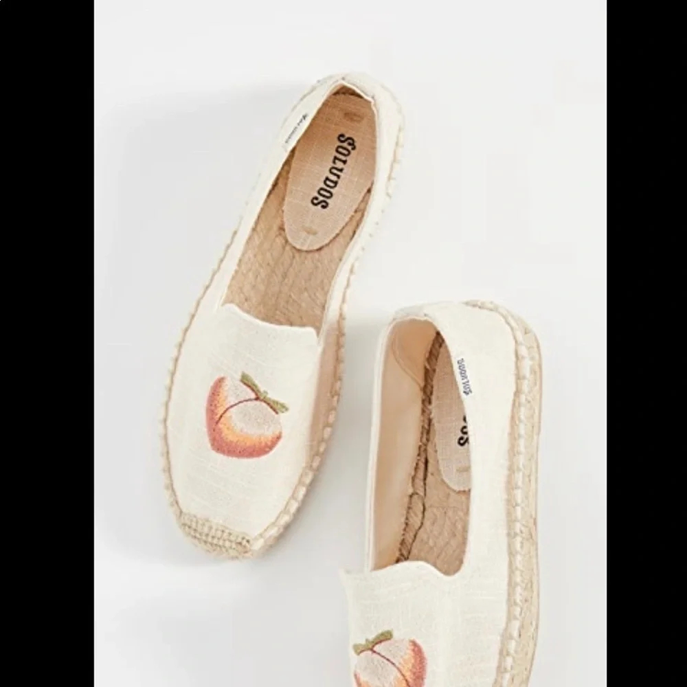 Soludos Peach Espadrilles